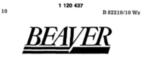 BEAVER Logo (DPMA, 14.07.1987)