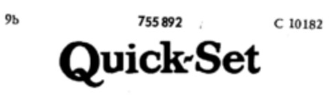 Quick-Set Logo (DPMA, 06/01/1960)