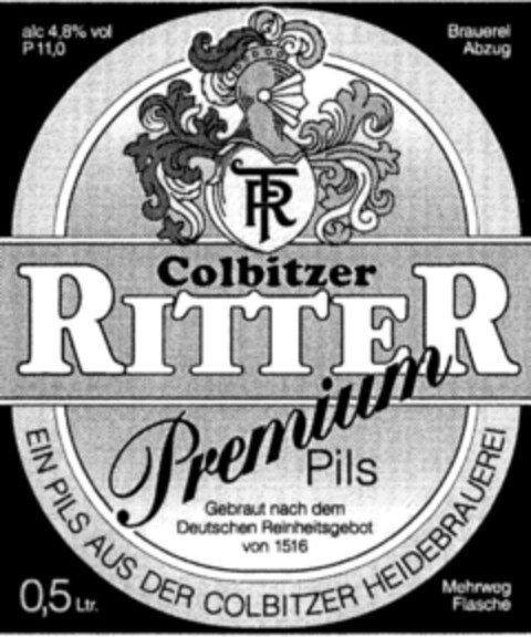 Colbitzer RITTER Premium Pils Logo (DPMA, 25.09.1993)