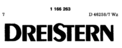 DREISTERN Logo (DPMA, 03/17/1989)