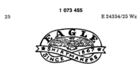 EAGLE SHIRTMAKERS SINCE 1867 Logo (DPMA, 26.04.1984)