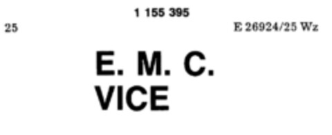 E. M. C. VICE Logo (DPMA, 18.08.1987)