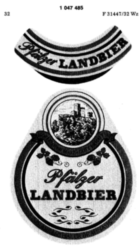 Pfälzer LANDBIER Logo (DPMA, 08.10.1982)