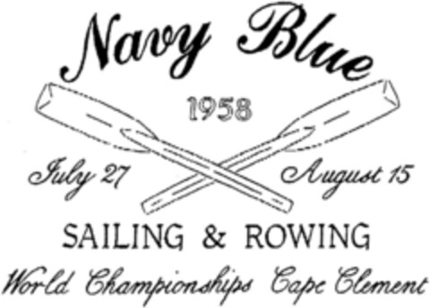 Navy Blue SAILING & ROWING Logo (DPMA, 31.12.1992)