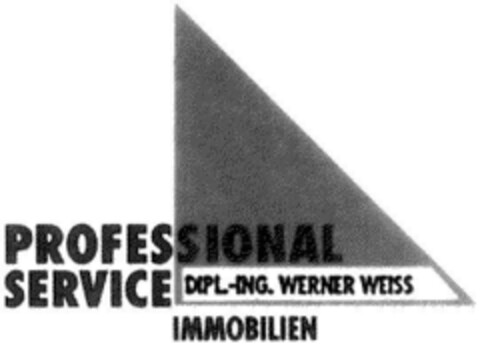 PROFESSIONAL SERVICE DIPL.-ING. WERNER WEISS IMMOBILIEN Logo (DPMA, 20.12.1993)