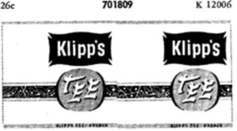 Klipp's TEE Logo (DPMA, 06/11/1956)