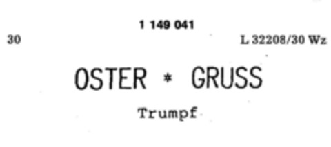 OSTER * GRUSS Trumpf Logo (DPMA, 14.04.1989)