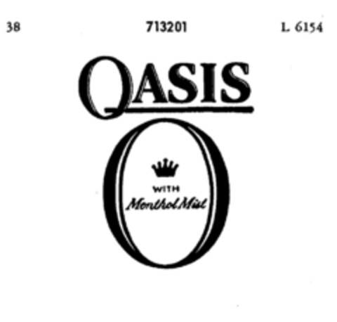 OASIS O WITH Menthol Mist Logo (DPMA, 31.05.1957)