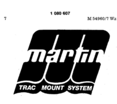 martin TRAC MOUNT SYSTEM Logo (DPMA, 27.06.1984)