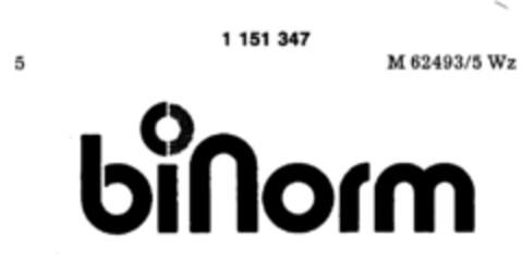 binorm Logo (DPMA, 05.03.1988)