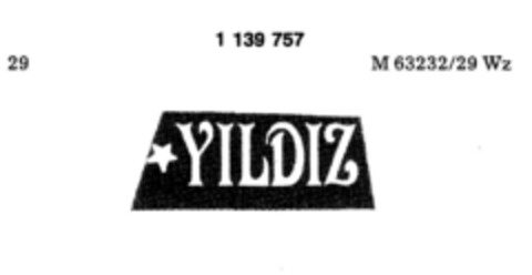 YILDIZ Logo (DPMA, 11.07.1988)