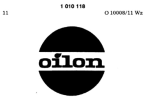 oilon Logo (DPMA, 19.03.1980)