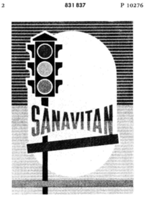 SANAVITAN Logo (DPMA, 14.03.1961)