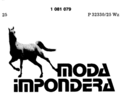 MODA IMPONDERA Logo (DPMA, 25.01.1985)