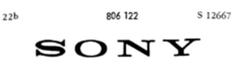 SONY Logo (DPMA, 26.05.1961)