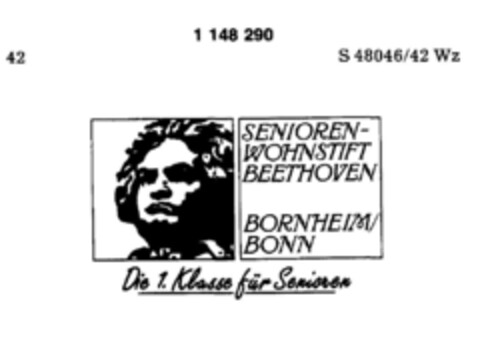 SENIOREN WOHNSTIFT BEETHOVEN Logo (DPMA, 03/08/1989)