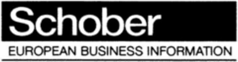 Schober EUROPEAN BUSINESS INFORMATION Logo (DPMA, 09/24/1993)