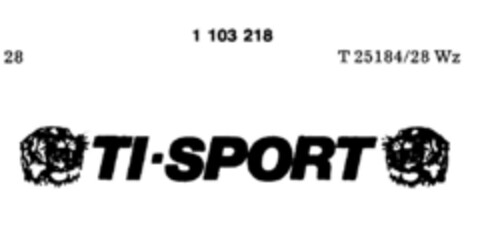 TI-SPORT Logo (DPMA, 31.12.1985)