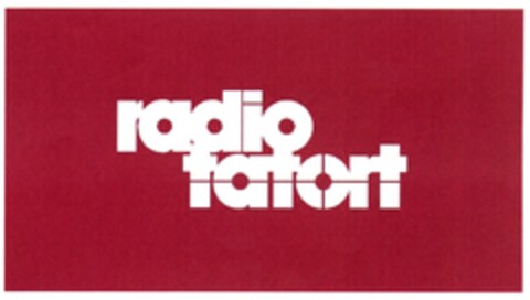 radio tatort Logo (DPMA, 05.02.2008)