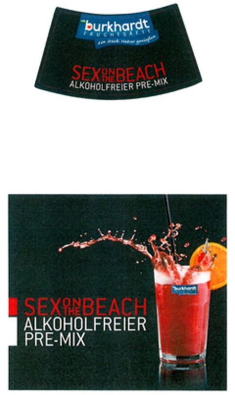 SEX ON THE BEACH ALKOHOLFREIER PRE-MIX Logo (DPMA, 16.04.2010)