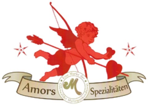 Amors M Spezialitäten Eine Marke der Odenwälder Marzipankonditorei Logo (DPMA, 07/22/2010)