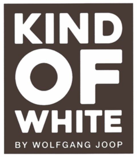 KIND OF WHITE BY WOLFGANG JOOP Logo (DPMA, 20.06.2016)