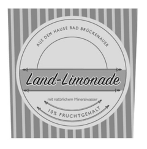 AUS DEM HAUSE BAD BRÜCKENAUER Land-Limonade mit natürlichem Mineralwasser 10 % FRUCHTGEHALT Logo (DPMA, 06/02/2017)