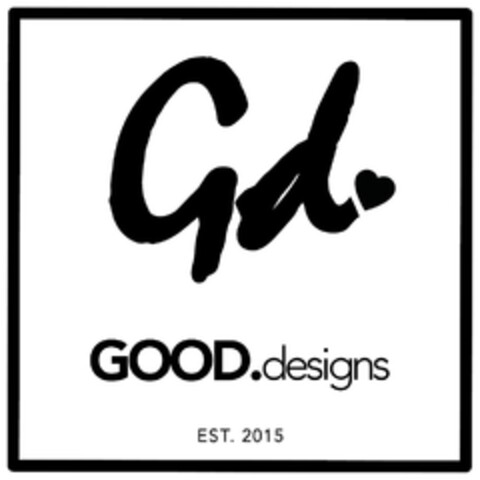 Gd GOOD.designs EST. 2015 Logo (DPMA, 30.10.2017)