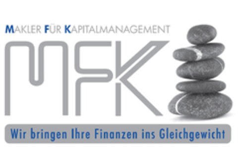 MAKLER FÜR KAPITALMANAGEMENT MFK Wir bringen Ihre Finanzen ins Gleichgewicht Logo (DPMA, 02.08.2018)