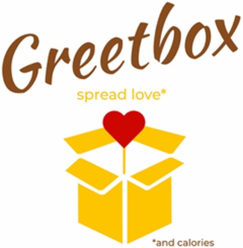 Greetbox spread love* *and calories Logo (DPMA, 09/04/2020)