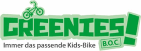 GREENIES! Immer das passende Kids-Bike B.O.C. Logo (DPMA, 28.12.2022)