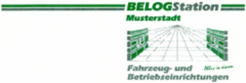 BELOGStation Musterstadt Fahrzeug- und Betriebseinrichtungen Logo (DPMA, 07.05.2004)