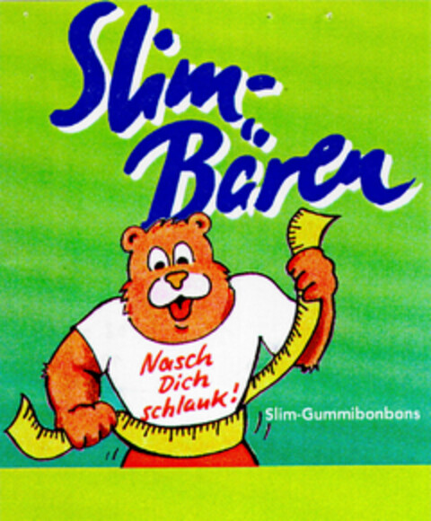 Slim-Bären Nasch Dich schlank! Slim-Gummibonbons Logo (DPMA, 23.01.1997)