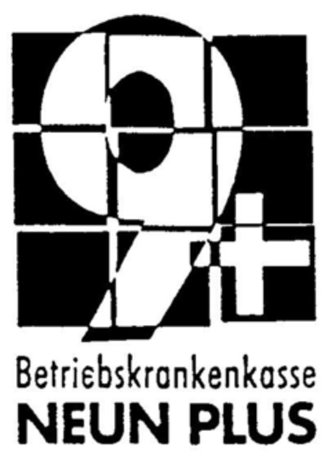 9+ Betriebskrankenkasse NEUN PLUS Logo (DPMA, 09.01.1998)