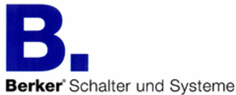 B. Berker Schalter und Systeme Logo (DPMA, 28.09.1999)