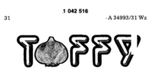 TOFFY Logo (DPMA, 30.09.1981)