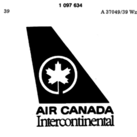 AIR CANADA Intercontinental Logo (DPMA, 10.05.1983)