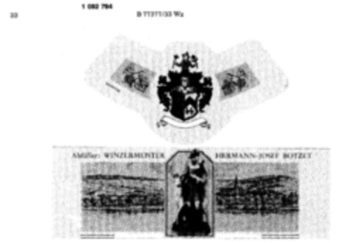 Abfüller: WINZERMEISTER HERMANN-JOSEF BOTZET Logo (DPMA, 25.07.1985)