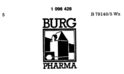 BURG PHARMA Logo (DPMA, 03.04.1986)