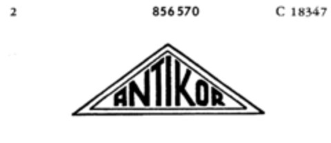 ANTIKOR Logo (DPMA, 05.08.1967)