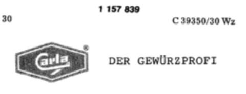 Carla  DER GEWÜRZPROFI Logo (DPMA, 07/10/1989)