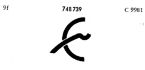 748739 Logo (DPMA, 14.01.1960)