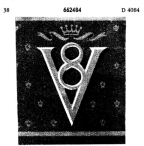 V 8 Logo (DPMA, 19.08.1953)