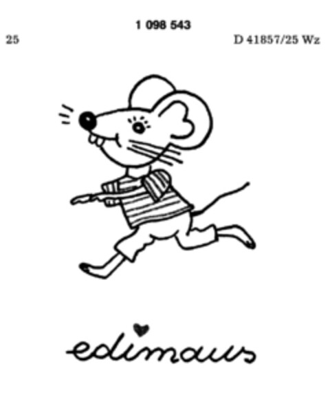edimaus Logo (DPMA, 11.02.1986)