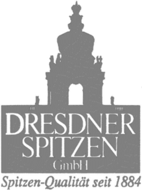 DRESDNER SPITZEN GmbH  Spitzen-Qualität seit 1884 Logo (DPMA, 08/22/1992)