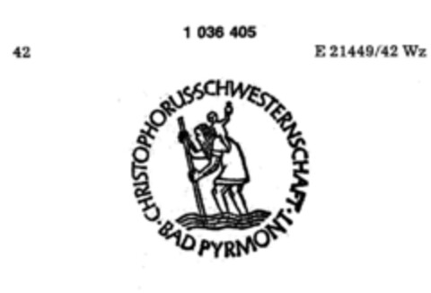 CHRISTOPHORUS SCHWESTERNSCHAFT BAD PYRMONT Logo (DPMA, 26.03.1980)