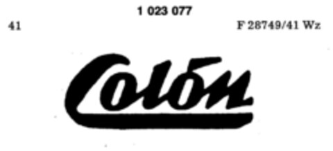 Colon Logo (DPMA, 02.04.1979)