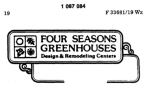 FOUR SEASONS GREENHOUSES Logo (DPMA, 24.06.1985)