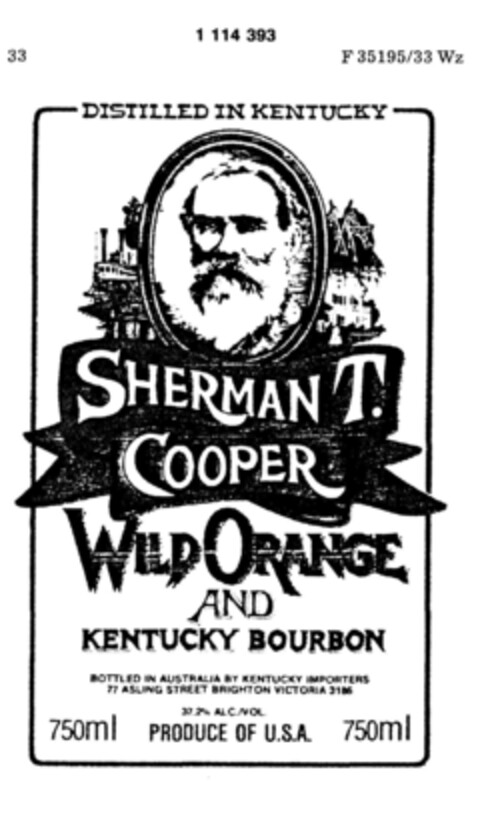 SHERMAN T. COOPER Logo (DPMA, 03/23/1987)