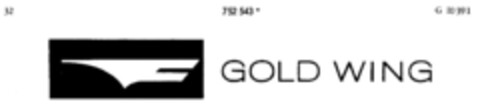 GOLD WING Logo (DPMA, 20.01.1961)